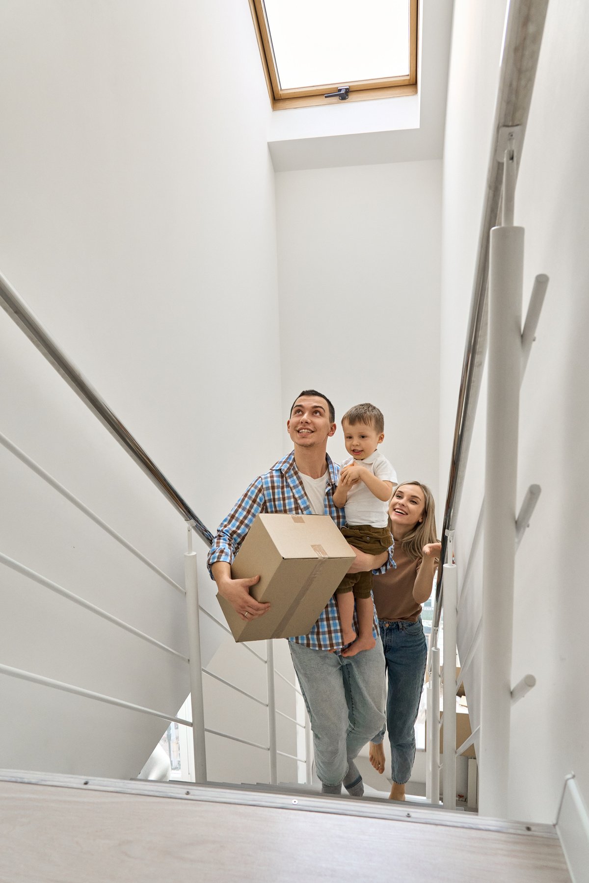 Happy Family Move into New Home