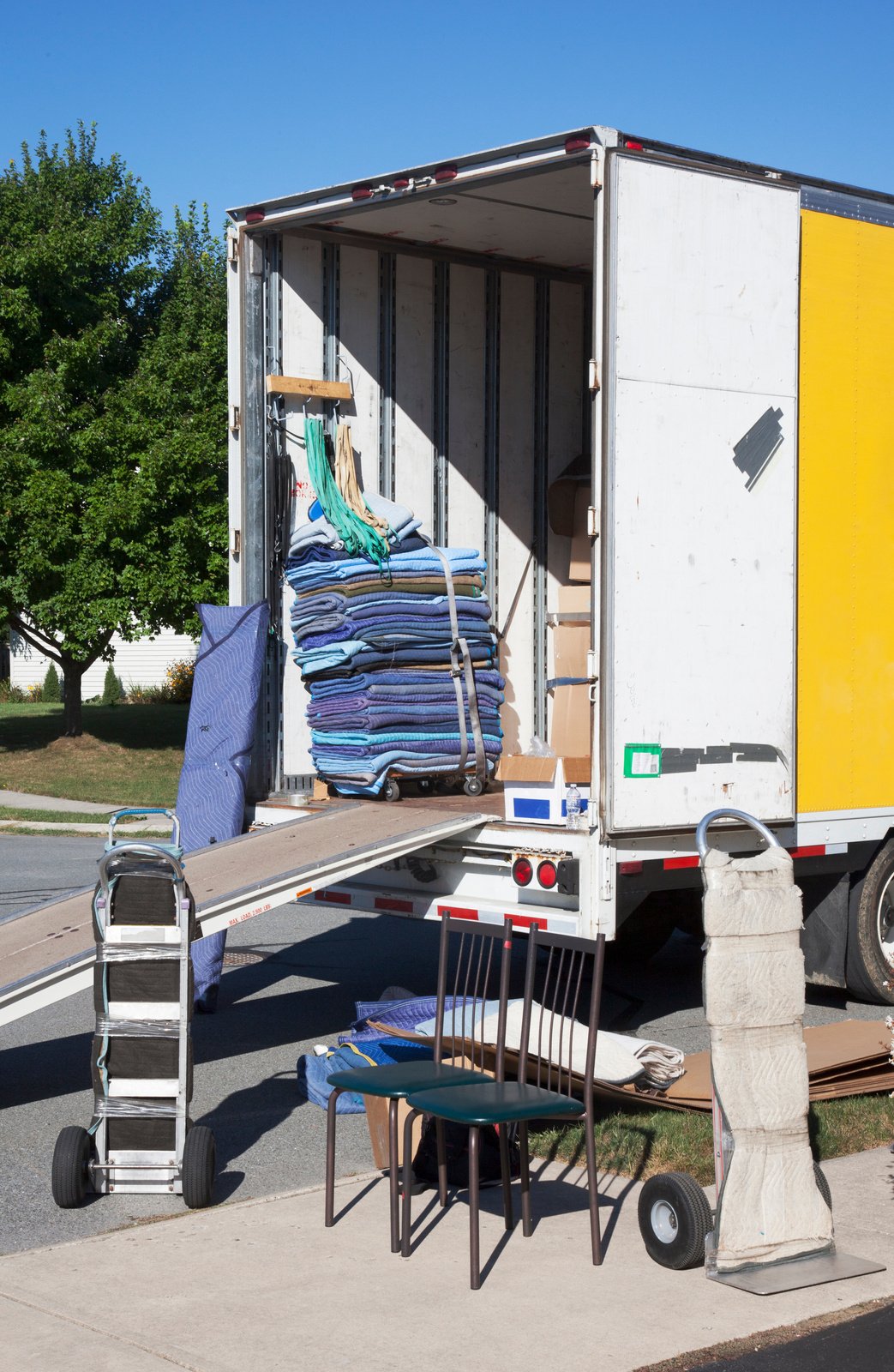 Open End of a Moving Truck